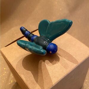 Nora Fleming Retired Mini “Dreamy Blue” Dragonfly A206